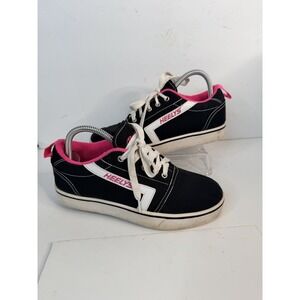 Heelys GR8 Pro Roller Shoes Black Pink Youth Size 7 Wheels Included